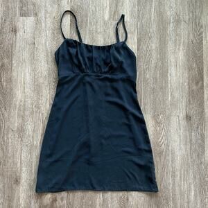 Abercrombie & Fitch Spaghetti Strap Mini Dress Black Small Whimsygoth
